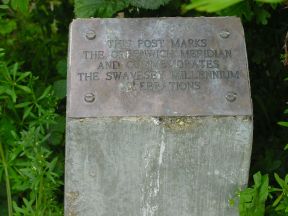 Greenwich Meridian Marker; England; Cambridgeshire; Swavesey